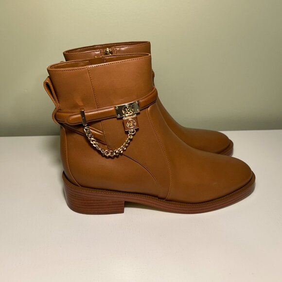 Michael Kors Hamilton Embellished Leather Ankle Boot - Picture 3 of 12